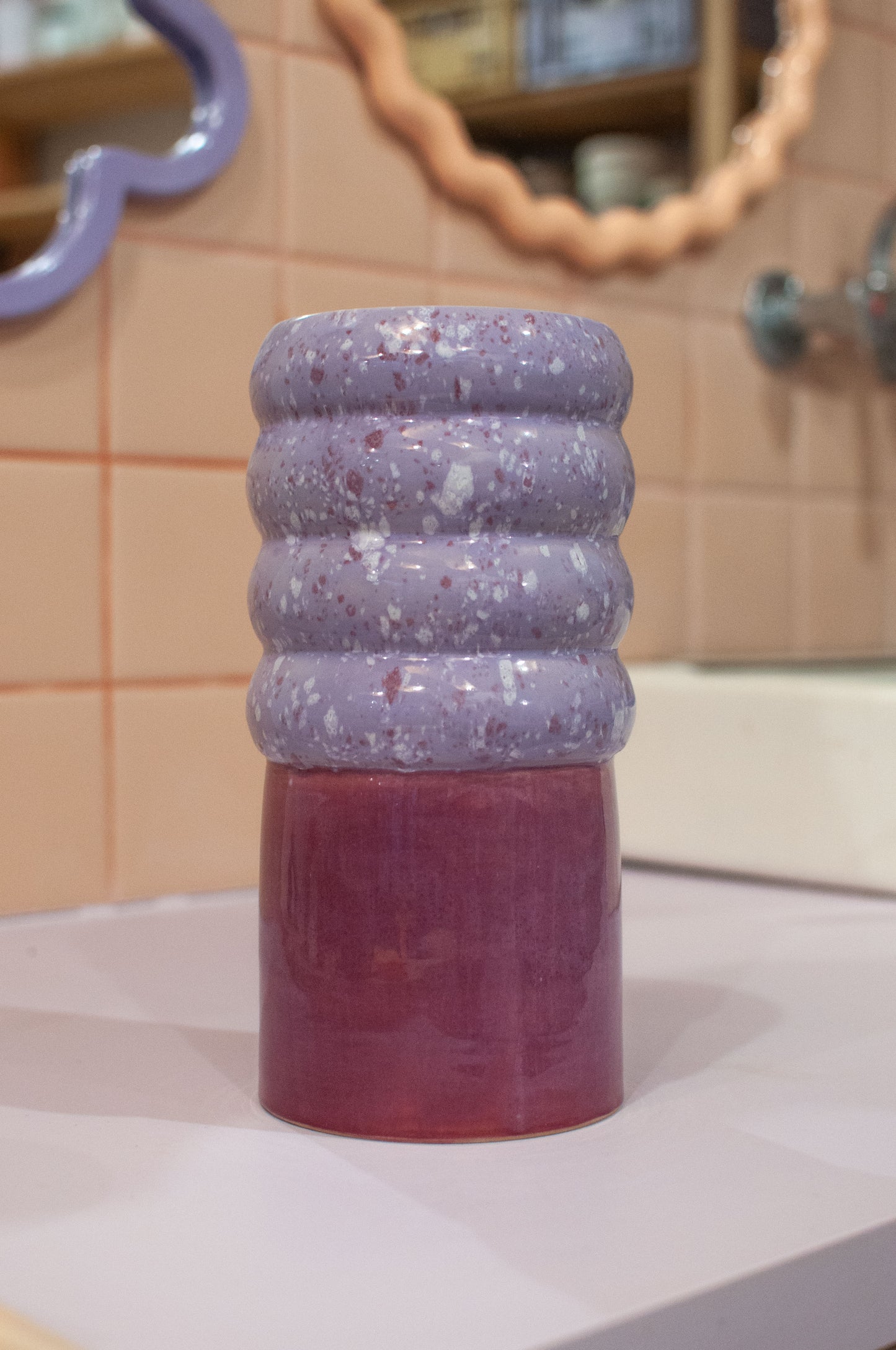 Bubble Vase L — Bordeaux Lila