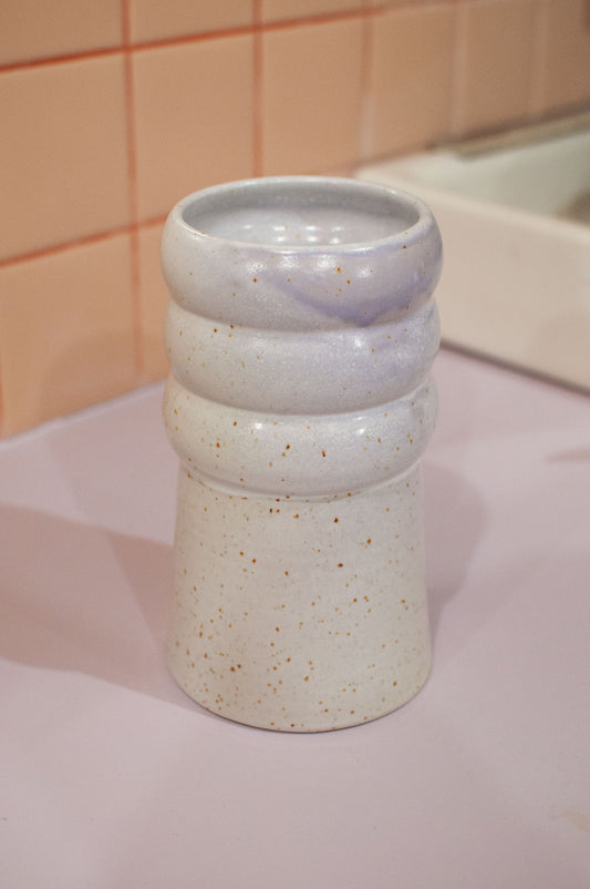 Bubble Vase L — Wit Lila