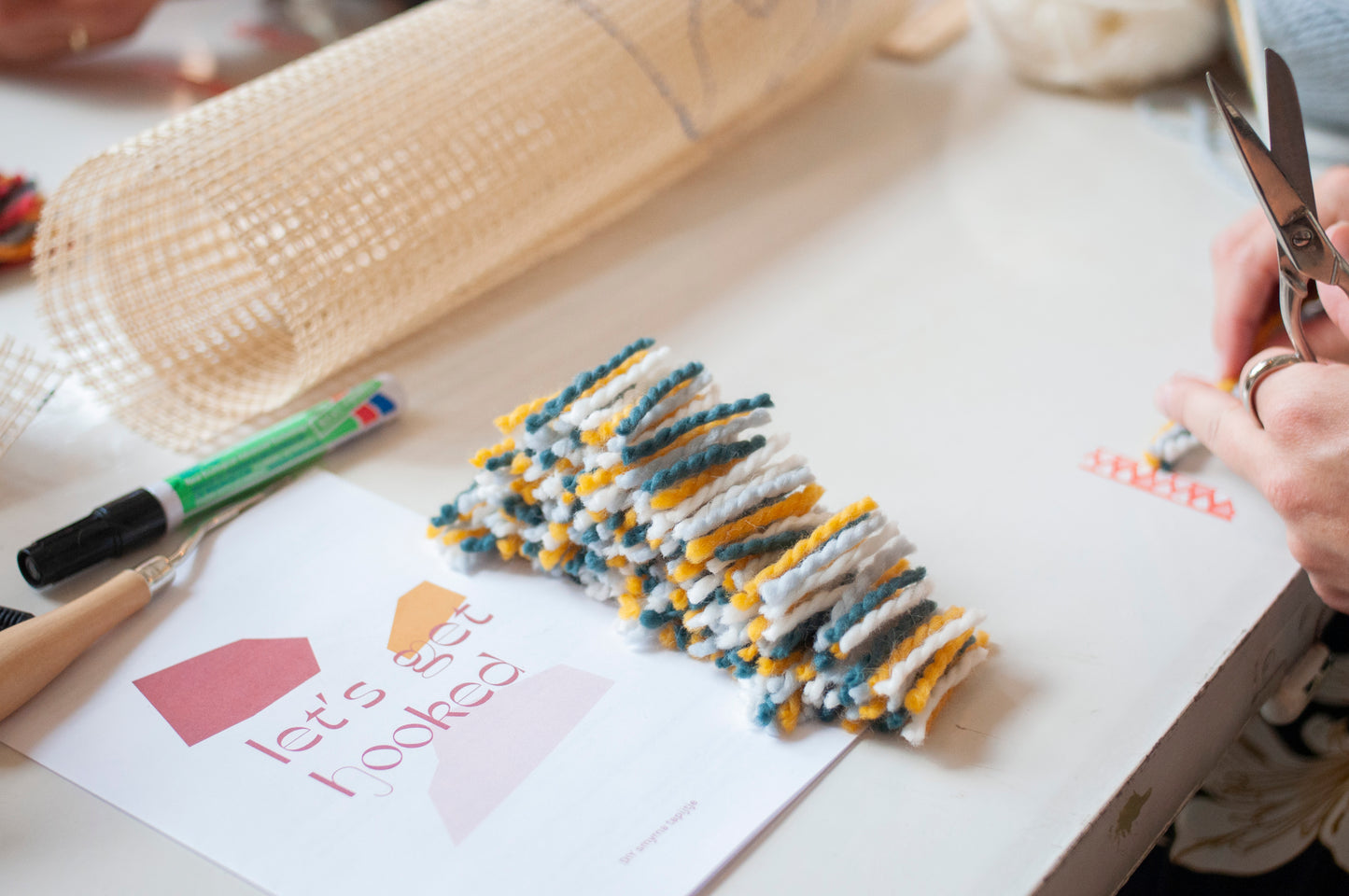 Letter knooptapijtje workshop — 27/9